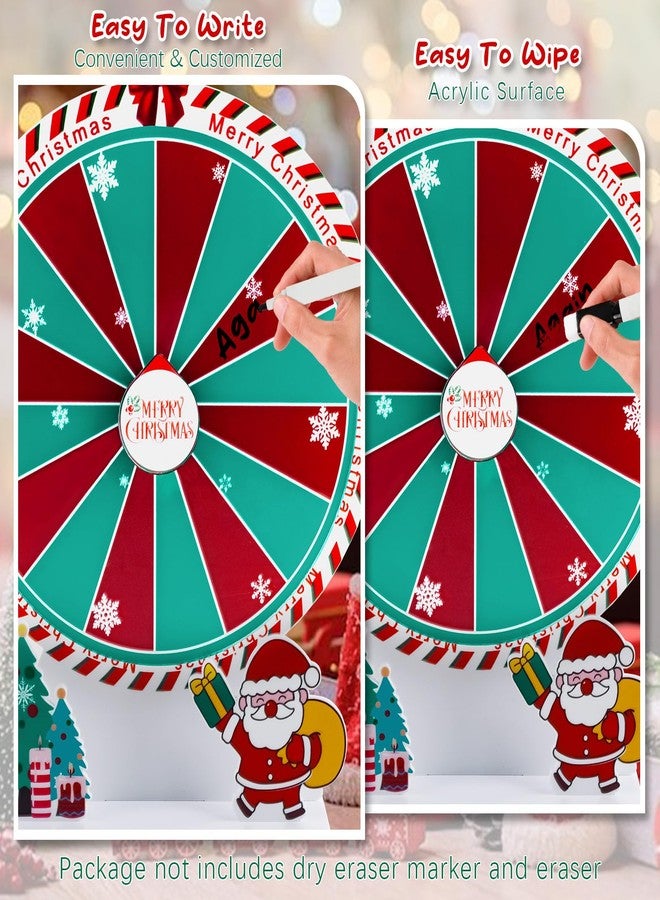 kithing 7.8" Christmas Spinning Wheel, 16 Slot Roulette Spinner - Tabletop Prize Game for Trade Shows, Parties & Fairs - Image 5